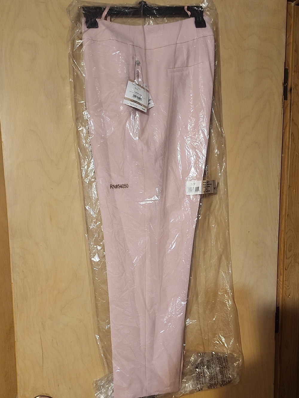 Kasper Light Pink Straight Leg Dress Pants